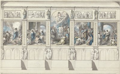 Design for a Wall of the Chapel of Revealed Religion by Benjamin West